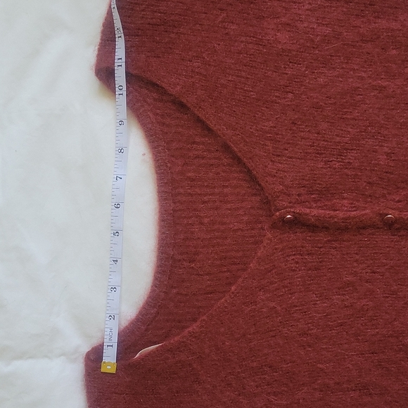 Sézane Barry Jumper / Cardigan in Burgundy size Medium - Picture 6 of 9